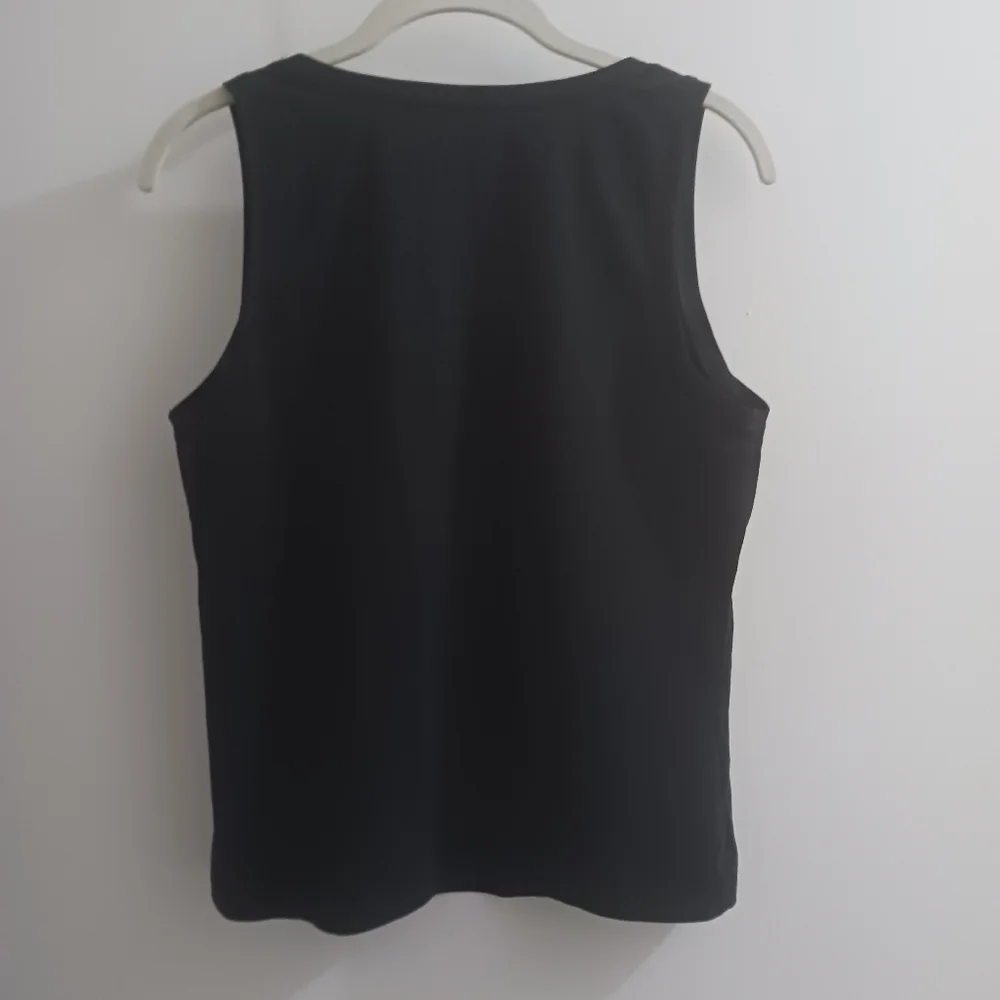 Pact Womens Luxe Black Tank Top Med EUC Organic - Picture 2 of 6